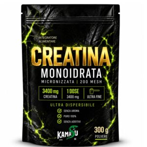 CREATINA Monoidrato in polvere Micronizzata 3.400 MG – Creatina in polvere 200 MESH, senza additivi, ultra fine – Puro 100% - Made in Italy